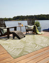Garden Terrace Escape Collection Area Rug - Verdure (Green) Square Green  lifestyle 2