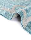 Seaside Blooms Collection Area Rug -  Azure Rectangle Light Aqua  lifestyle 26