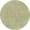 Savannah Escape Collection Area Rug -  Amazon (Blue Yellow) Round Blue Yellow  lifestyle 30