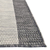 Patio Stripe Harmony Collection Area Rug -  Veranda Square Charcoal Gray  lifestyle 5