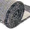 Patio Stripe Harmony Collection Area Rug -  Veranda Square Charcoal Gray  lifestyle 10