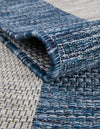 Patio Stripe Harmony Collection Area Rug -  Veranda Square Blue  lifestyle 5
