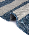 Patio Stripe Harmony Collection Area Rug -  Veranda Square Blue  lifestyle 13