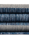 Patio Stripe Harmony Collection Area Rug -  Veranda Square Blue  lifestyle 18