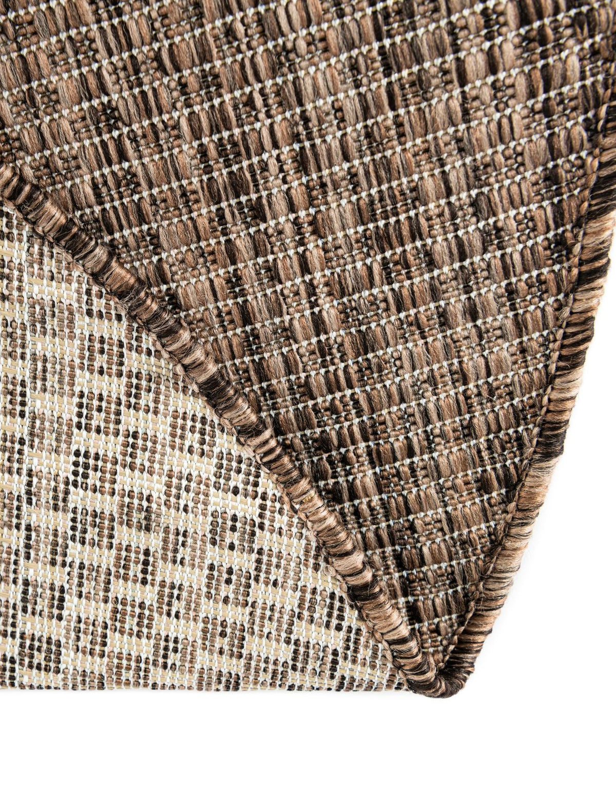 Patio Perfection Collection Area Rug - Veranda (Light Brown) Round Light Brown  lifestyle 16