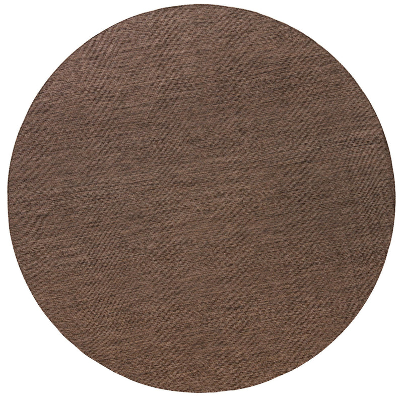 Patio Perfection Collection Area Rug - Veranda (Light Brown) Round Light Brown Main
