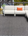 Patio Perfection Collection Area Rug - Veranda (Black) Square Black  lifestyle 18