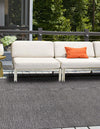 Patio Perfection Collection Area Rug - Veranda (Black) Square Black  lifestyle 23