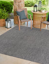 Patio Perfection Collection Area Rug - Veranda (Black) Square Black  lifestyle 26