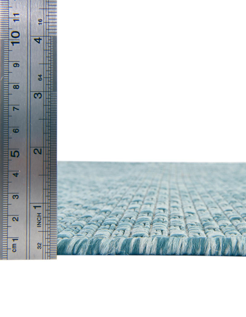 Patio Perfection Collection Area Rug - Veranda (Aquamarine) Round Aquamarine  lifestyle 3
