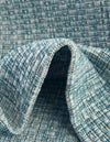 Patio Perfection Collection Area Rug - Veranda (Aquamarine) Round Aquamarine  lifestyle 8