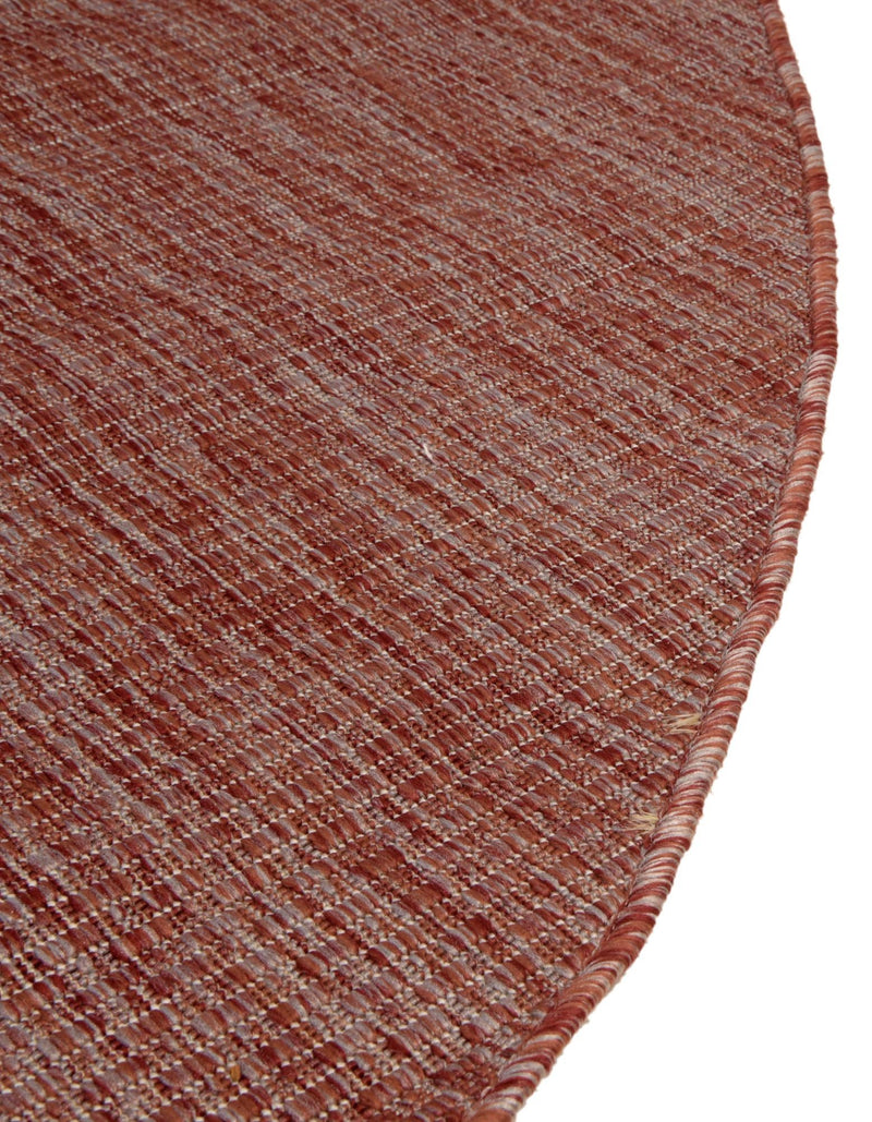 Patio Perfection Collection Area Rug - Veranda (Rust Red) Round Rust Red  lifestyle 13