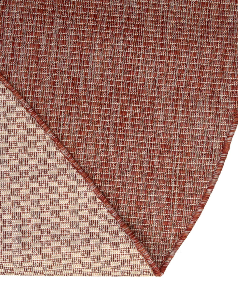 Patio Perfection Collection Area Rug - Veranda (Rust Red) Round Rust Red  lifestyle 16