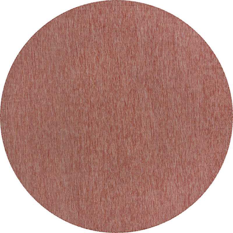 Patio Perfection Collection Area Rug - Veranda (Rust Red) Round Rust Red Main