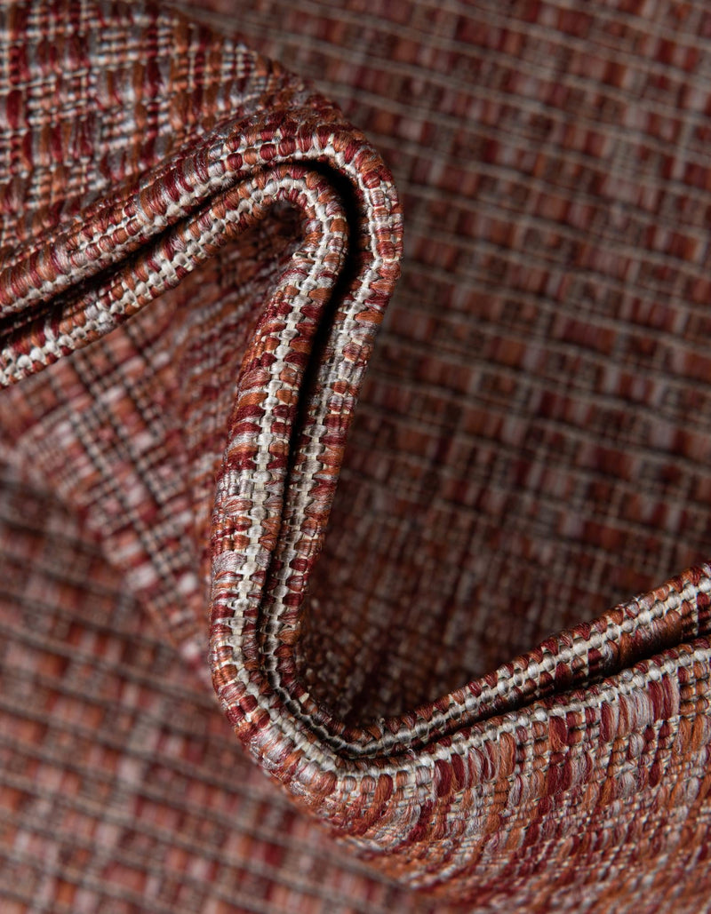 Patio Perfection Collection Area Rug - Veranda (Rust Red) Square Rust Red  lifestyle 6