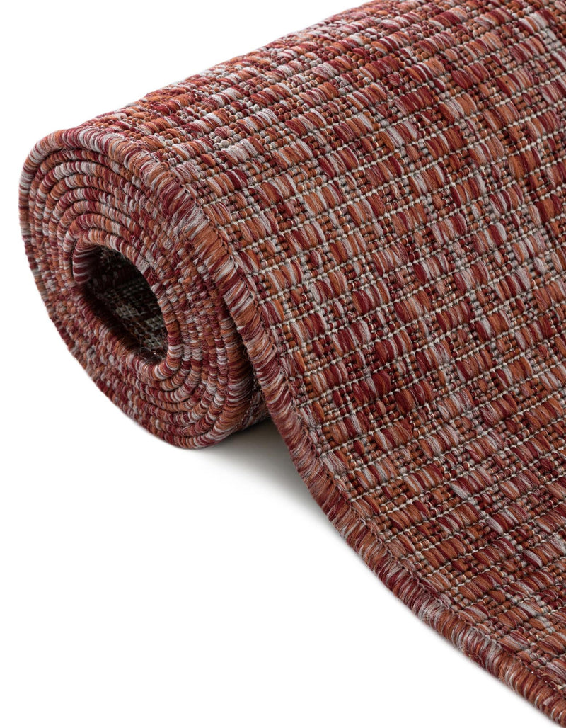 Patio Perfection Collection Area Rug - Veranda (Rust Red) Square Rust Red  lifestyle 10