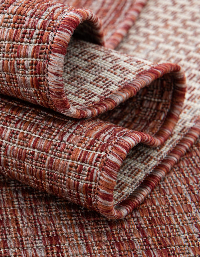 Patio Perfection Collection Area Rug - Veranda (Rust Red) Square Rust Red  lifestyle 11