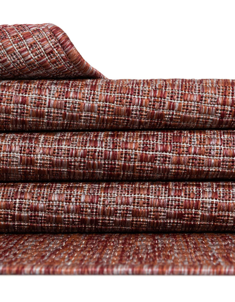 Patio Perfection Collection Area Rug - Veranda (Rust Red) Square Rust Red  lifestyle 12