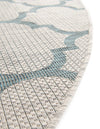 Garden Lattice Oasis Collection Area Rug - Arbor (Gray) Round Gray  lifestyle 13