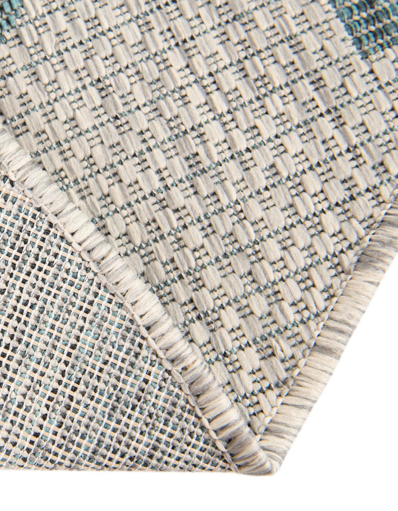 Garden Lattice Oasis Collection Area Rug - Arbor (Gray) Round Gray  lifestyle 15