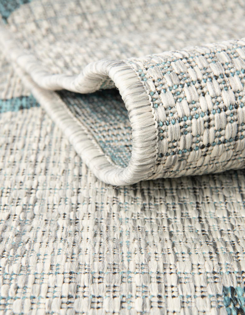Garden Lattice Oasis Collection Area Rug - Arbor (Gray) Square Gray  lifestyle 4