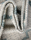 Garden Lattice Oasis Collection Area Rug - Arbor (Gray) Square Gray  lifestyle 6