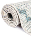 Garden Lattice Oasis Collection Area Rug - Arbor (Gray) Square Gray  lifestyle 10