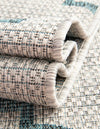 Garden Lattice Oasis Collection Area Rug - Arbor (Gray) Square Gray  lifestyle 11