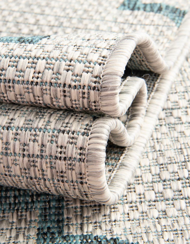 Garden Lattice Oasis Collection Area Rug - Arbor (Gray) Square Gray  lifestyle 11