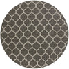 Savannah Pergola Collection Area Rug - Arbor (Black) Round Black  lifestyle 46
