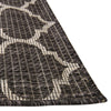 Garden Lattice Oasis Collection Area Rug - Arbor (Black) Square Black  lifestyle 13