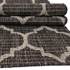 Garden Lattice Oasis Collection Area Rug - Arbor (Black) Square Black  lifestyle 20