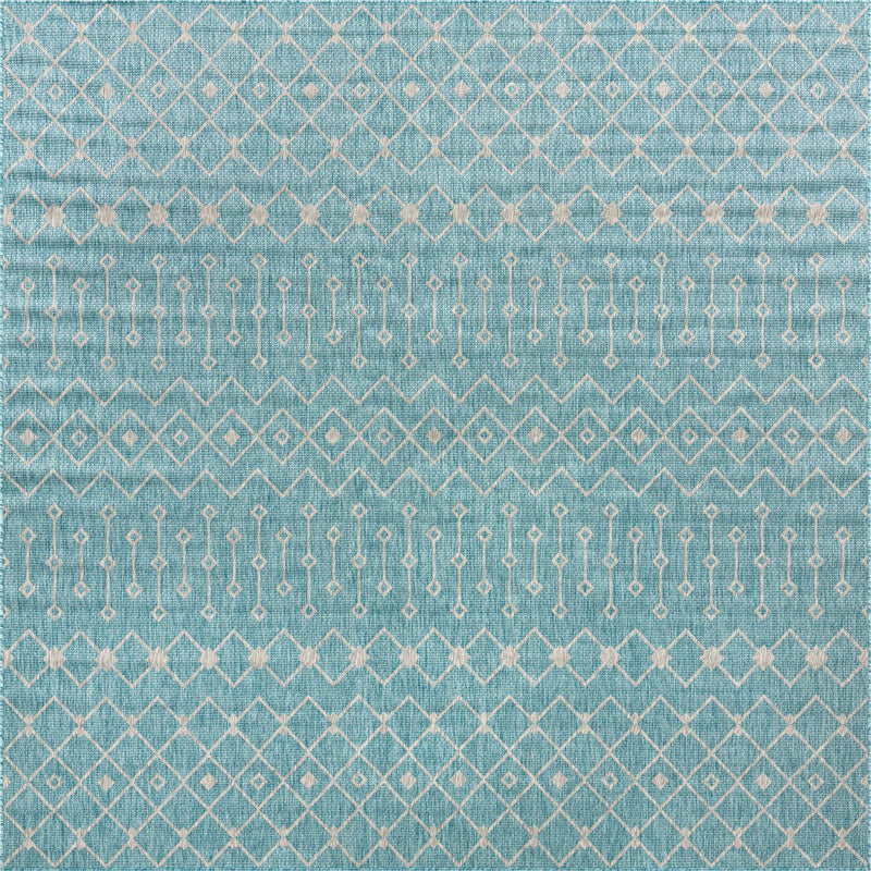 Savannah Pergola Collection Area Rug -  Pergola (Aqua) Square Aqua  lifestyle 40