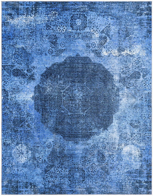 Laguna Sands Collection Area Rug - Catalina Rectangle Overdyed Blue  lifestyle 3