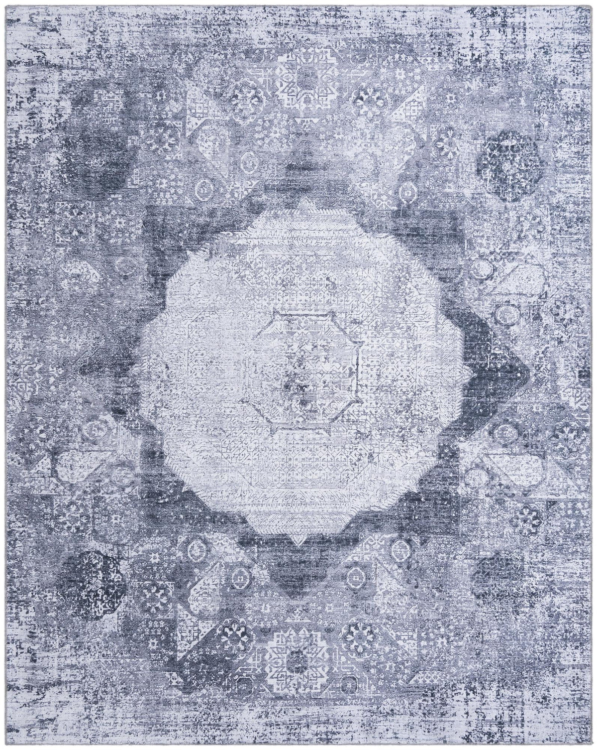 Laguna Sands Collection Area Rug - Catalina Rectangle Gray Ivory  lifestyle 4