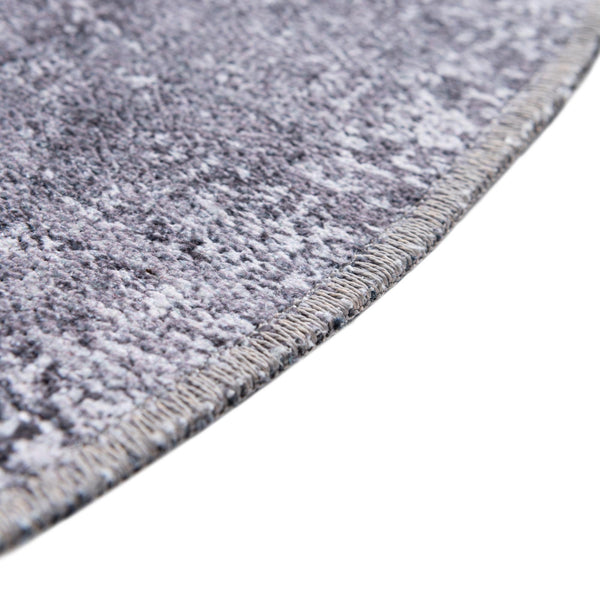 Laguna Sands Collection Area Rug - Catalina Round Gray Ivory  lifestyle 74