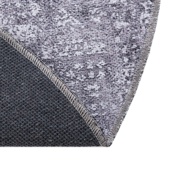 Laguna Sands Collection Area Rug - Catalina Round Gray Ivory  lifestyle 91