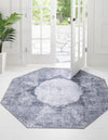 Laguna Sands Collection Area Rug - Catalina Octagon Gray Ivory  lifestyle 43