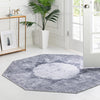 Laguna Sands Collection Area Rug - Catalina Octagon Gray Ivory  lifestyle 149