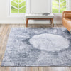 Laguna Sands Collection Area Rug - Catalina Square Gray Ivory  lifestyle 147