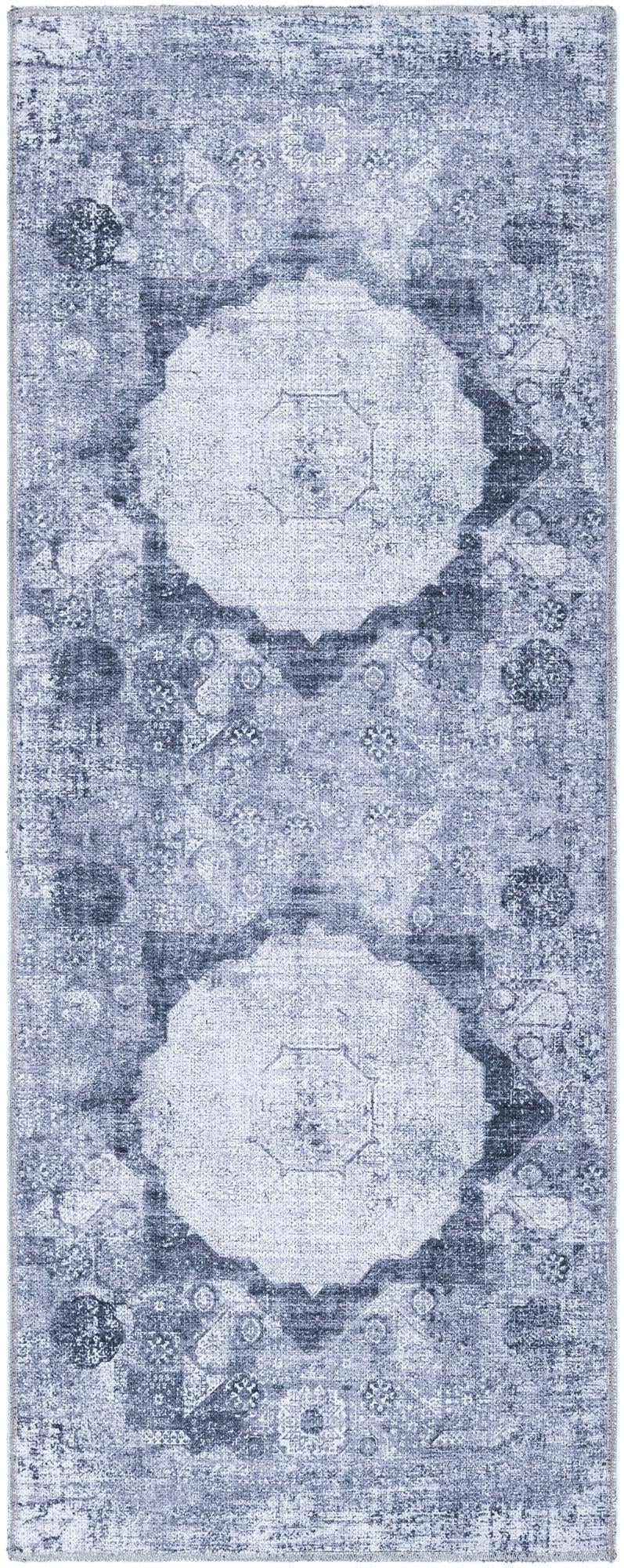 Laguna Sands Collection Area Rug - Catalina Runner Ivory and Gray  lifestyle 77