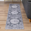 Laguna Sands Collection Area Rug - Catalina Runner Gray Ivory  lifestyle 148