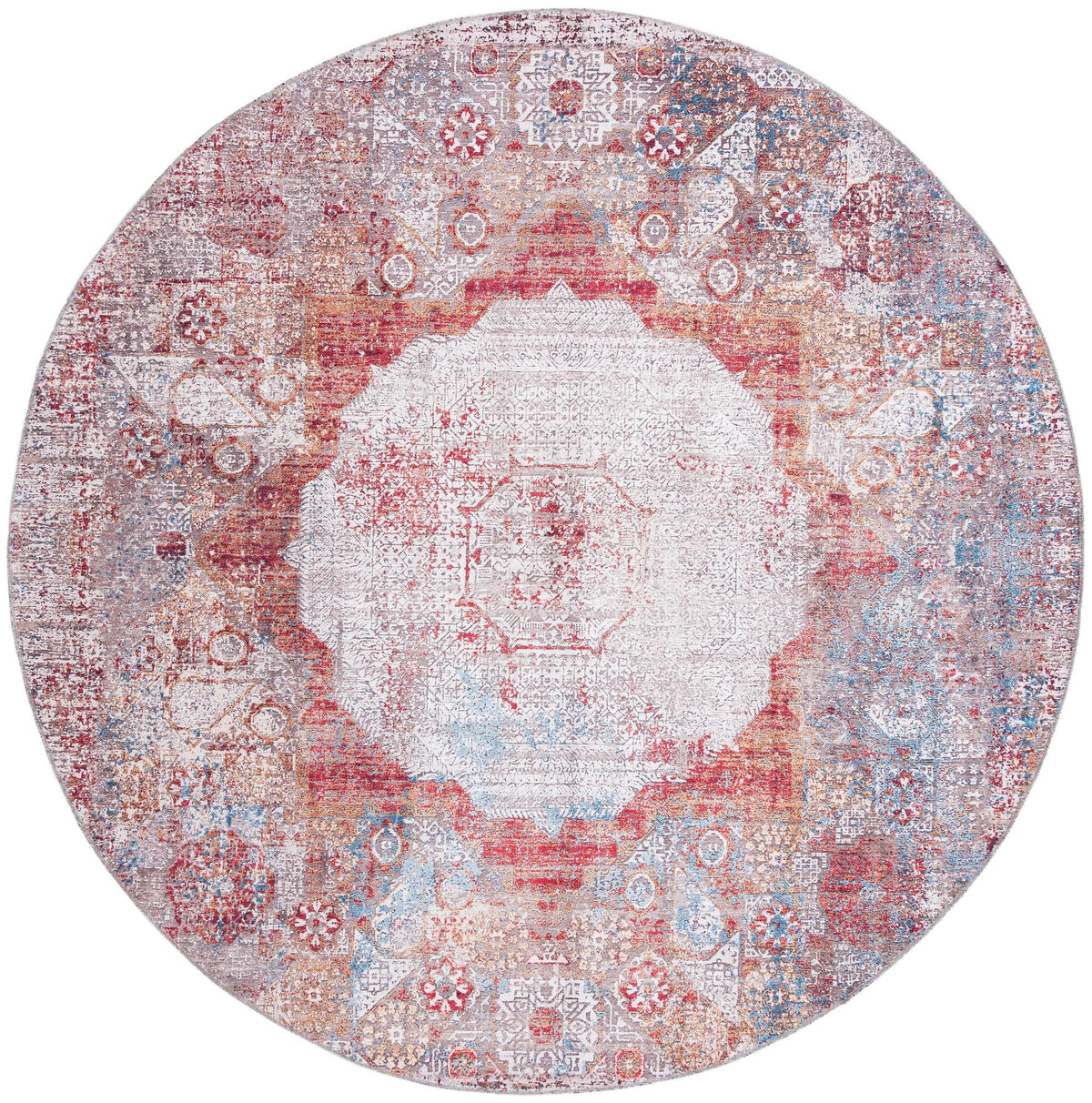 Laguna Sands Collection Area Rug - Catalina Round Multi  lifestyle 31