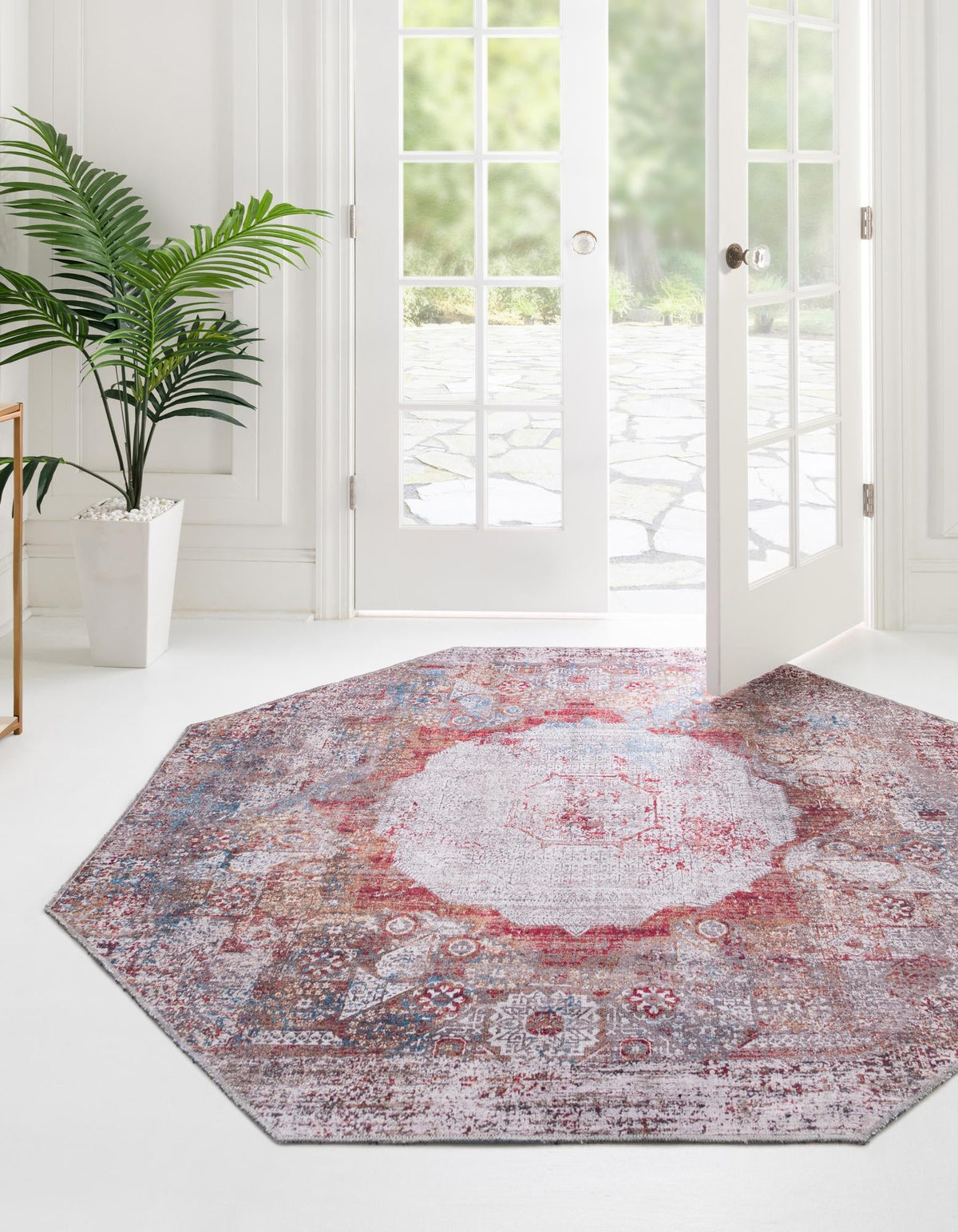 Laguna Sands Collection Area Rug - Catalina Octagon Multi  lifestyle 77