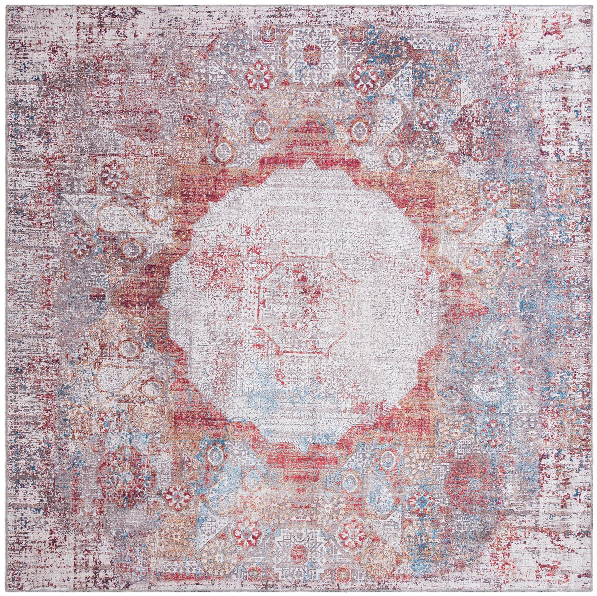 Laguna Sands Collection Area Rug - Catalina Square Multi  lifestyle 32