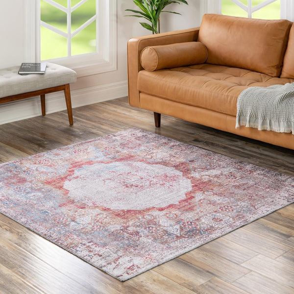 Laguna Sands Collection Area Rug - Catalina Square Multi  lifestyle 146