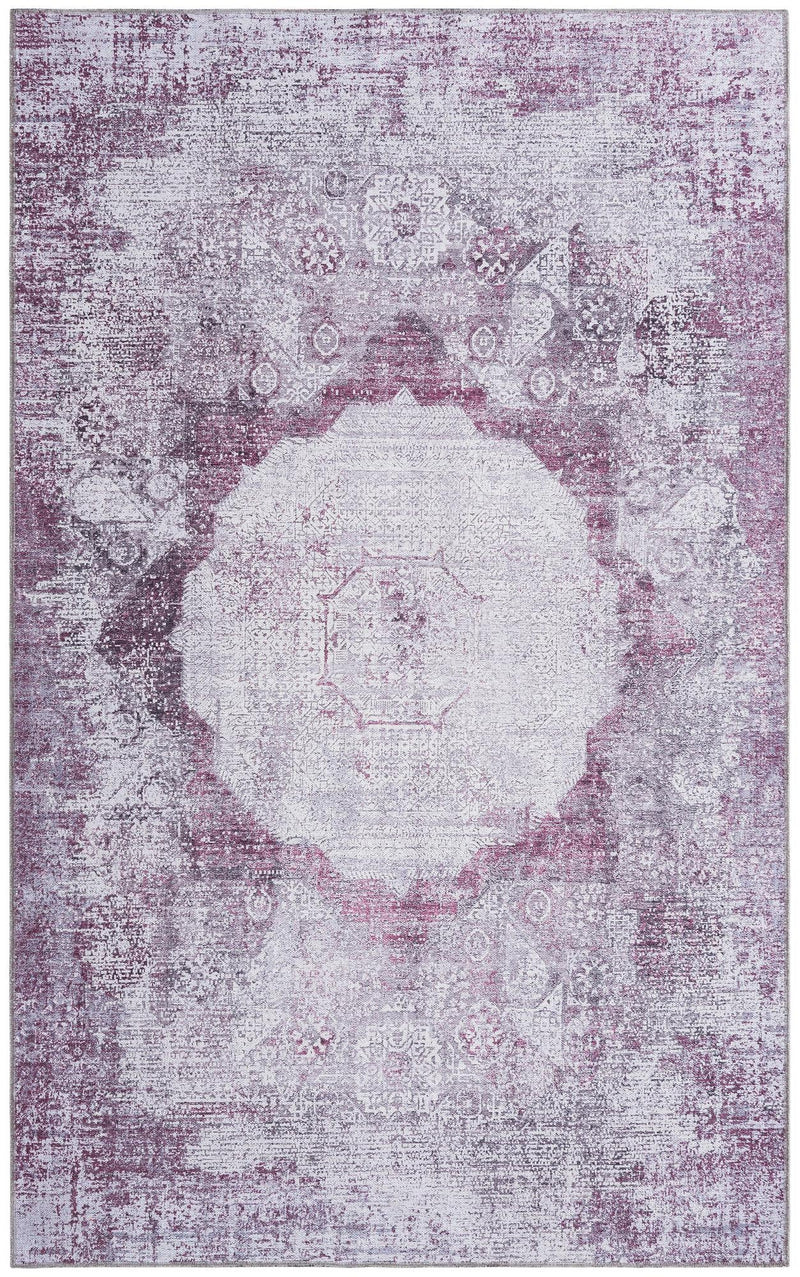 Laguna Sands Collection Area Rug - Catalina Rectangle Pink Ivory  lifestyle 5