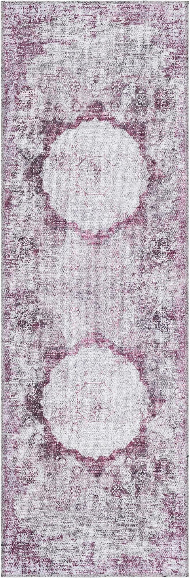 Laguna Sands Collection Area Rug - Catalina Runner Ivory and Pink  lifestyle 79