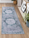 Laguna Sands Collection Area Rug - Catalina Runner Teal Ivory  lifestyle 45