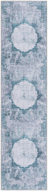 Laguna Sands Collection Area Rug - Catalina Runner Teal Ivory  lifestyle 37